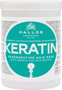 Kallos KJMN Keratin Hair Mask 1000ml for Dry & Damaged Hair – Repair & Shine - Picture 1 of 3