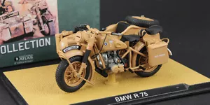 1:24 R75 1939-1945 Sidewheel sidecar foreign accent WWII motorcycle model - Picture 1 of 6