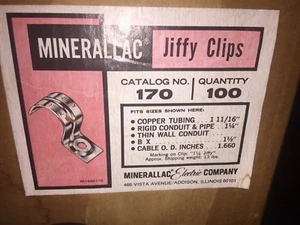 MINERALLAC 170 JIFFY CLIP CINGHIA ZINCATA UN FORO #170 86 PZ - Foto 1 di 3