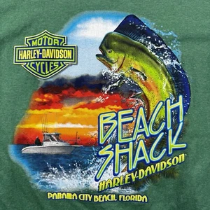 Camiseta Harley Davidson Gráfica Para Hombre M Beach Shack Panama Beach City Florida - Imagen 1 de 8