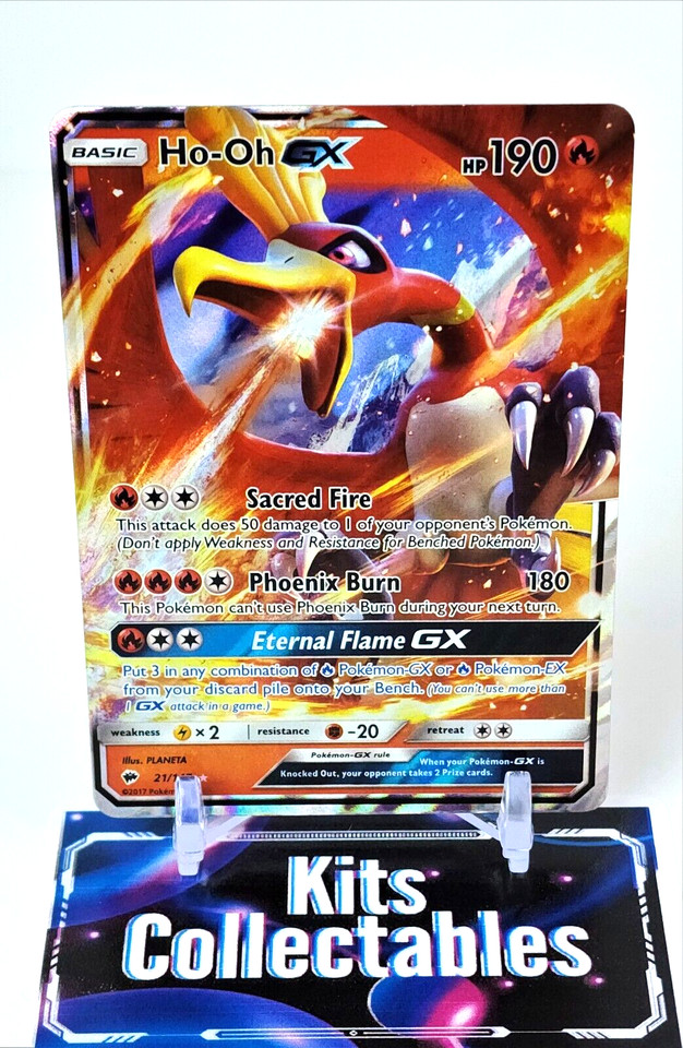 Ho-Oh GX #21/147. Ultra Rare. Holo Rare Pokémon.Burning Shadows Mint NEW