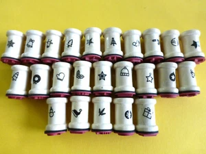Motivstempel Stempel Weihnachten ca:18mm Basteln Kartengestaltung Motivwahl - Bild 1 von 25