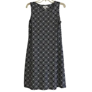 Jude Connally Dress Women’s Geo Print Beth Sheath Sleeveless Knee Length Medium - Picture 1 of 7