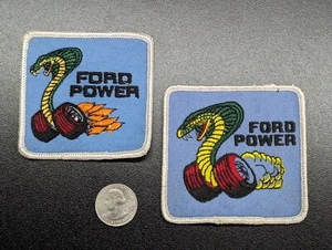 VTG LOT 2 - FORD POWER Original Dealer Patches SHELBY COBRA FORD PATCH MUSTANG - Picture 1 of 2