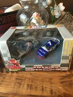 Michael Waltrip #7 Philips DieCast 1/64 Racing Champion Collectors Set Chrome - Image 1 of 4