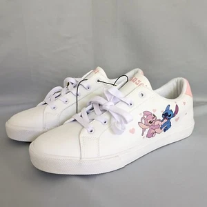 Disney Stitch & Angel Women's Sneakers Low Top Lace Up Shoes Size 11 NWT No Box - Picture 1 of 14