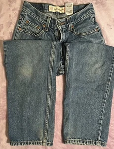 Levis 550 Jeans 26x26 1/2 Size 12 Denim Pockets 100% Cotton Relaxed Fit Mid Rise - Picture 1 of 5