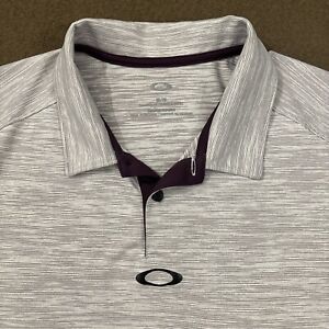 OAKLEY Mens Purple Gravity O Hydrolix Performance Golf Polo Shirt Medium