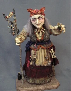 “Baba Yaga” Cloth Doll Pattern by Arley Berryhill - Picture 1 of 5