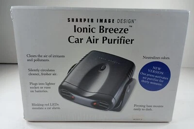 Sharper Image Ionic Breeze Car Air Purifier Lighter Socket Or Batteries W Mount - Image 1 of 4