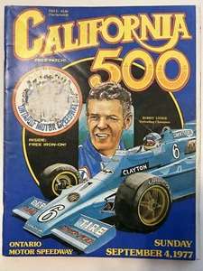 VINTAGE CALIFORNIA 500 SEPT 4, 1977 ONTARIO MOTOR SPEEDWAY WITH 19 AUTOGRAPHS - Picture 1 of 18