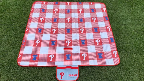 PHILLIES Picnic Blanket 56" x 51' GIANT FOODS (HARPER) 9/12/21 SGA Cover