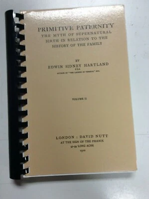 Primitive Paternity 1910 Reprint Myth Supernatural Family Edwin Sidney Hartland - Imagem 1 de 4