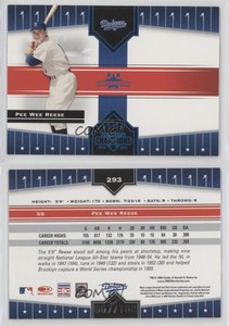 2005 Donruss Champions Blue Impressions /100 Pee Wee Reese #293 HOF