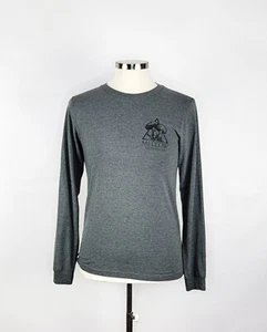 Mellow Mushroom grau Grafikdruck Langarmshirt Herren Größe Medium - Bild 1 von 7