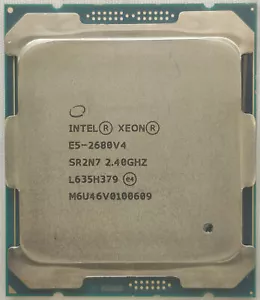 Intel Xeon E5-2680 V4 2.4GHz 14-Core 28T Processor Socket 2011-3 CPU 120W DDR4 - Picture 1 of 4