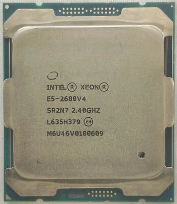 Intel Xeon E5-2680 V4 2.4GHz 14-Core 28T Processor Socket 2011-3 CPU 120W DDR4 - Image 1 of 4