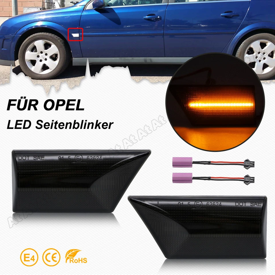 LED Schwarz Seitenblinker Blinker Für Opel Vectra | Opel C Signum | BJ 2002-2008 - Bild 1 von 4