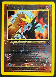 Juego de cartas coleccionables Pokémon Entei Black Star Promo 34 Holograma inverso *REMOLINO* LP ligeramente jugado - Imagen 1 de 23