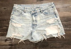 American Eagle Womens Size 14 Denim Blue Jean Mom Shorts New without Tags - Picture 1 of 8