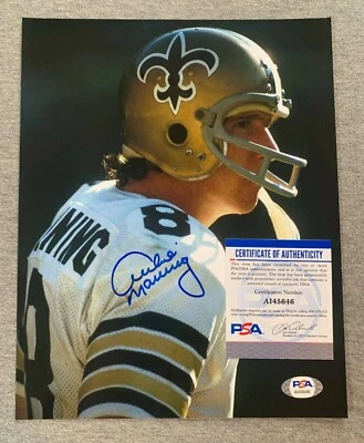 NEW ORLEANS SAINTS- ARCHIE MANNING AUTOGRAPH 8x10 PORTRAIT PHOTO PSA/DNA AI45646 - Image 1 of 2