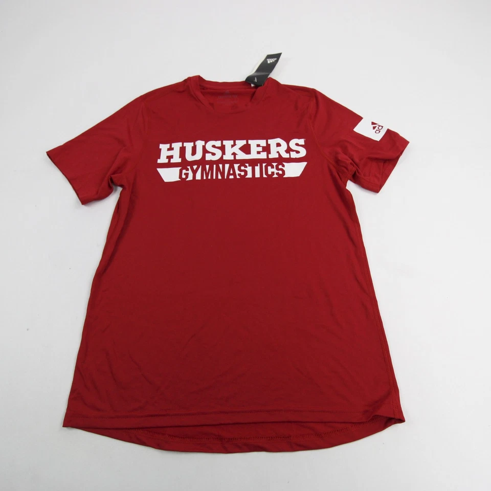 Camisa Nebraska Cornhuskers Adidas Climalite Manga Corta Para Hombre Roja Nueva Foto 1 de 1