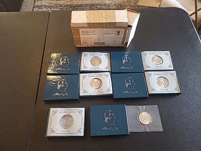 1982 Uncirculated George Washington 90% Silver Commemorative Half Dollar 5 Pack - Image 1 of 4