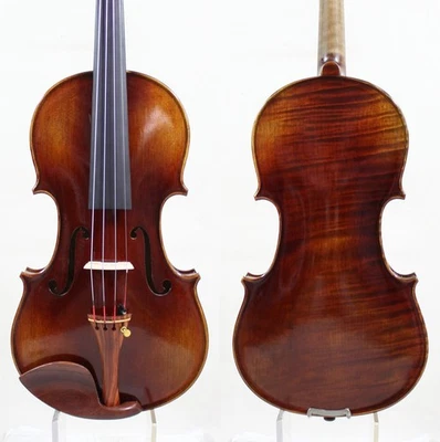 1PC back !!A Stradivari 1709 "The Viotti" Copy  4/4 Violin. MASTER TONE! #8632 - Image 1 of 4
