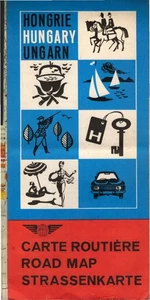 Hongrie, Hungary, Ungarn : Carte Routiere, Road Map, Strassenkarte - Picture 1 of 1