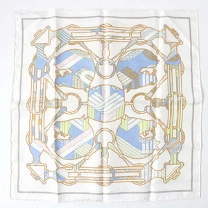 Hermes Gavroche 45 Tater En Zigzag Tatta Suela Seda 100 Bufanda Multicolor Hecha en - Imagen 1 de 9