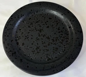 Century Stoneware Dinner Plate Moondrops Speckled Black 10.5” Japan Quantity=1 - Picture 1 of 16