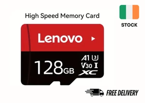 LENOVO Micro SD card 128 Gb High Speed V30 - Zdjęcie 1 z 4