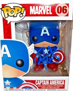 Roger Craig Smith Marvel Captain America #06 HAND-SIGNED Funko Pop JSA .99 NR - Picture 1 of 15