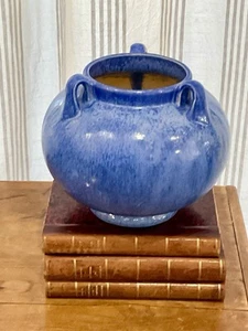 Arts & Crafts “FULPER POTTERY” VASE ~ 3-Handled ~ Blue Glaze - Picture 1 of 5