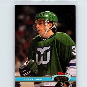 1991-92 Stadium Club Terry Yake #374 Hartford Whalers - Bild 1 von 2