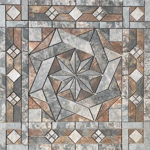 Mural de mosaico medallón azulejo 36" x 36" - Home Depot pizarra aspecto azulejo serie - Imagen 1 de 3