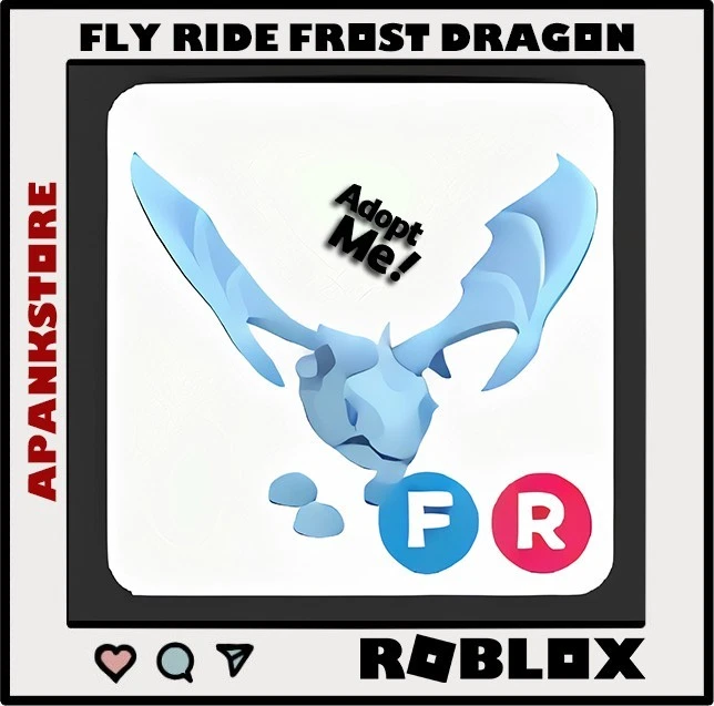 Adopt Me | FR FROST DRAGON [FLY RIDE] | Digital Delivery!