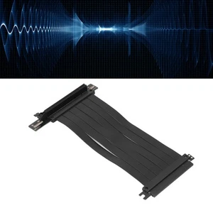 PCIe 3.0 X16 GPU Riser Cable High Speed Female 90° Graphics Card Extension Ca FY - Afbeelding 1 van 22