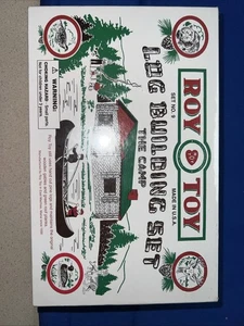 Roy Toy Log Building Set The Camp Complete Set No. 9 Wooden USA Made New Sealed - Picture 1 of 3