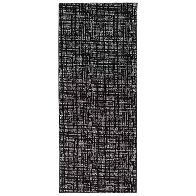 Alfombra de corredor Motley negra/gris 2 pies X 5 pies Foto 1 de 4