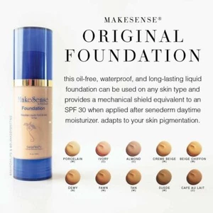 ✨ MakeSense ORIGINAL Foundation SENEGENCE *Dewy In Stock FREE SHIPPING - Picture 1 of 14