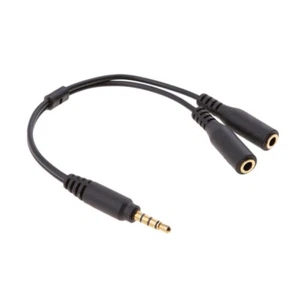 20cm 2,5mm Stecker Auf 3,5mm Doppelbuchse Adapter Splitter Mic Und Audiokabel - Bild 1 von 12