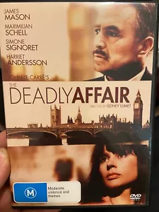 The Deadly Affair region 4 DVD (1967 Sidney Lumet / James Mason spy drama movie) - Picture 1 of 2