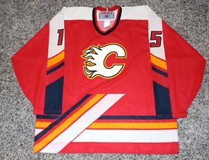 Calgary Flames Martin St Louis Authentic CCM Rookie Jersey Sz Large Lightning