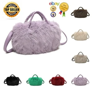 Totalmente Nuevo Bolso de Mano de Piel para Mujer Bolso de Mano con Manija Doble Trenzada y Cremallera Clouse - Imagen 1 de 21