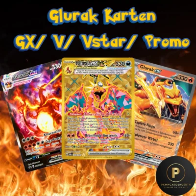 Pokemon GLURAK Sammlung - Nur Glurak Karten - Deutsch und in TOP-Zustand - Bild 1 von 2