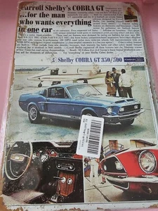 Shelby Cobra GT 350 Tin Poster-New - Picture 1 of 2
