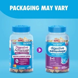Digestive Advantage Probiotics For Digestive Health, Probiotic Gummies & Vit D, - Picture 1 of 12