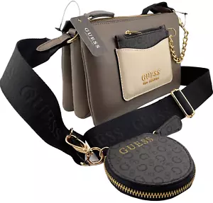 GUESS EASTHAMPTON LOGO CROSSBODY SHOULDER BAG HANDBAG Multi AUTHENTIC New BNWT - Picture 1 of 24