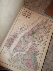 Antique New York Map Lot Asher & Adams 1871 & D.G. Beers 1869 - Picture 1 of 19